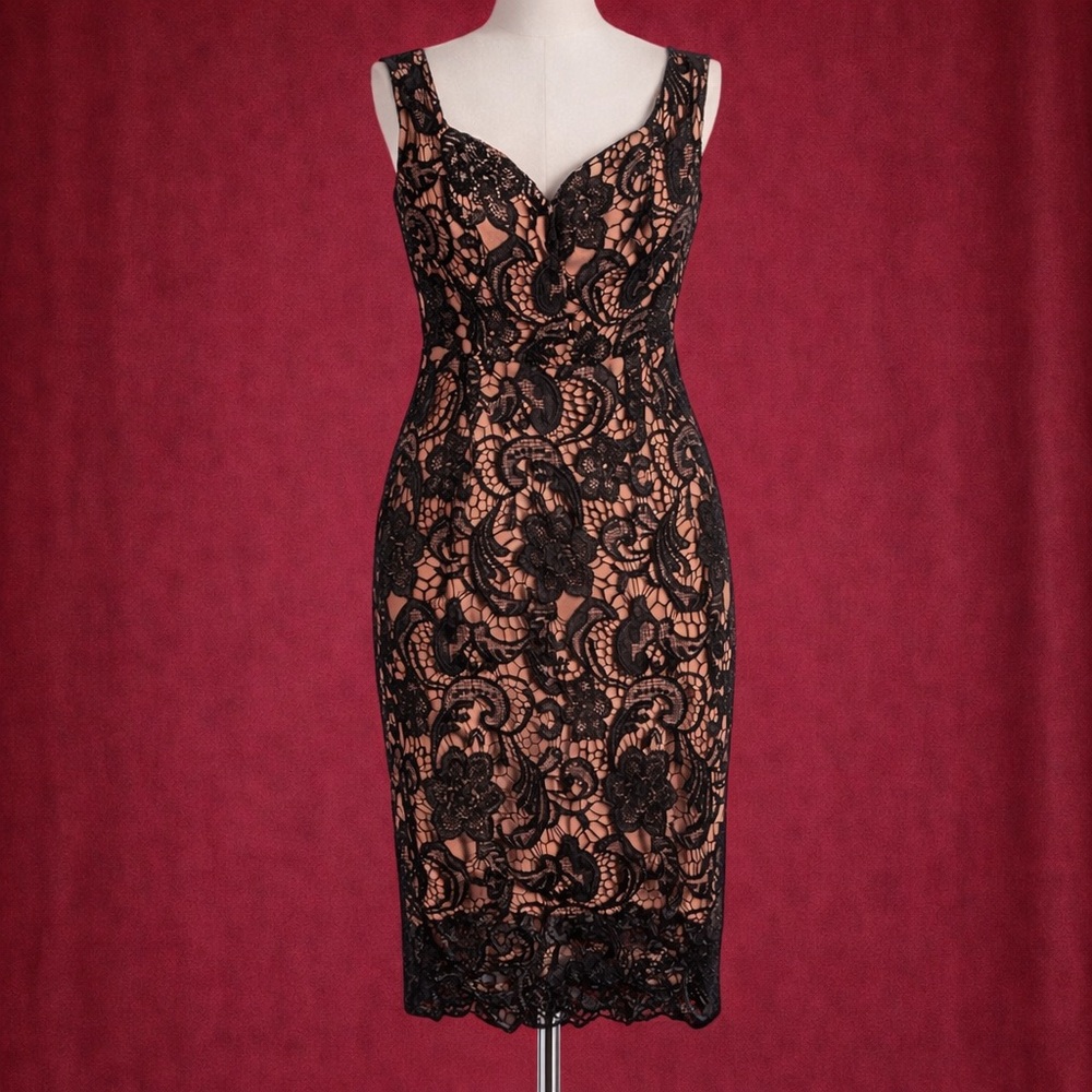 Few Moda Black Lace Dress Large